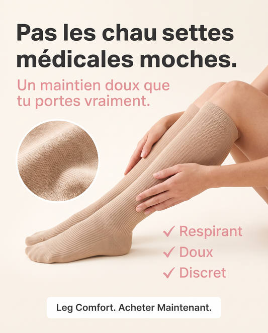 LEGORIA Bamboo — Chaussettes compression douceur