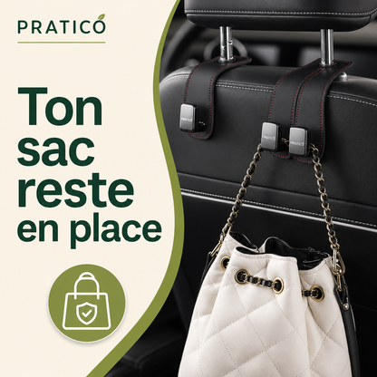 PRATICO Double crochet organiseur pour voiture - lakany-03-sac-main-rework