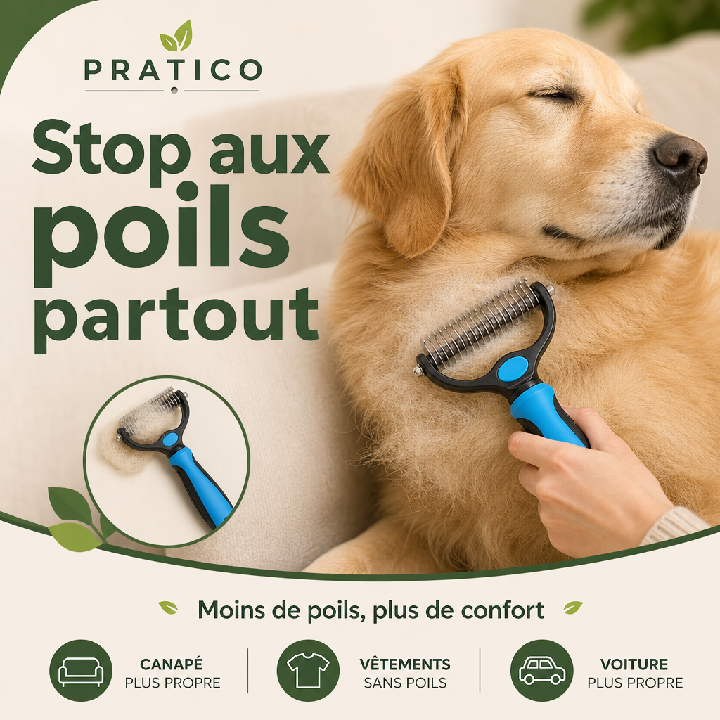 PRATICO Brosse anti-poils chiens & chats - exovella-01-stop-poils